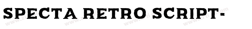 Specta Retro Script字体转换